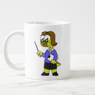 Grande Tasse Illustration D'Un Enseignant Pachycéphalosaure.