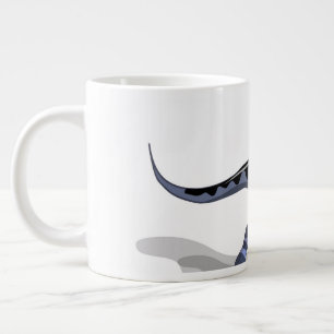 Grande Tasse Illustration D'Un Raptor Dinosaure Jouant Au Footb
