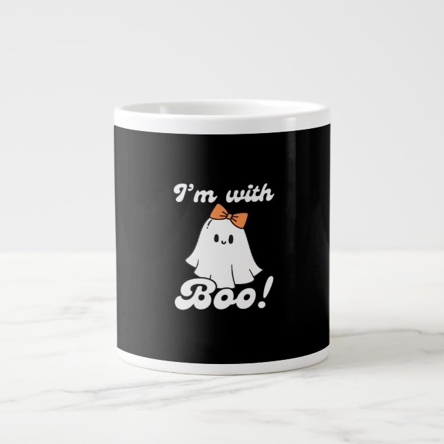 Grande Tasse Im With Boo Funny Retro Style (Devant)