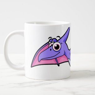 Grande Tasse Image Mignonne D'Un Ptérodactyle Volant.