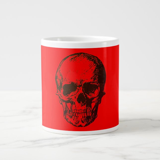 Grande Tasse Imaginaire crâne Pop Art Rock Punk Métal lourd Rou (Devant)