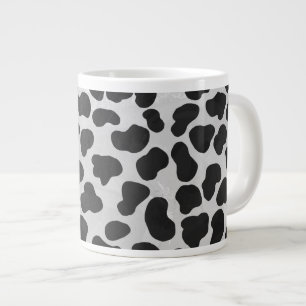 Grande Tasse Impression noire et blanche dalmate