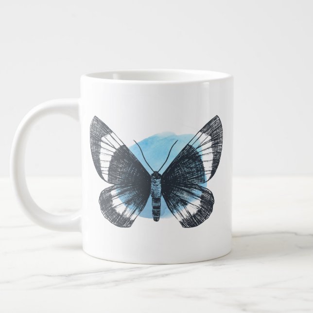Grande Tasse impression papillon (Gauche)