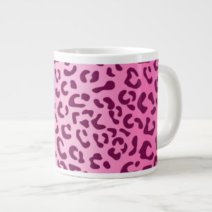 Grande Tasse Imprimé léopard rose élégant