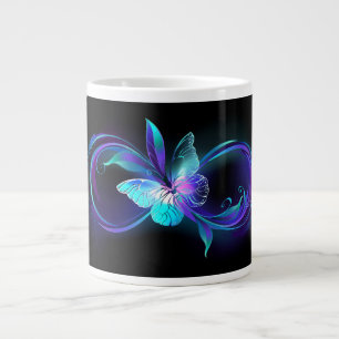 Grande Tasse Infinité brillante avec papillon magique