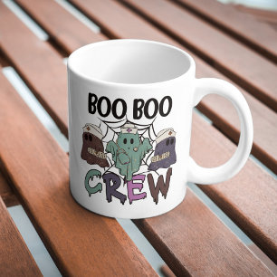 Grande Tasse Infirmière Infirmière Halloween Boo Boo Crew Ghost