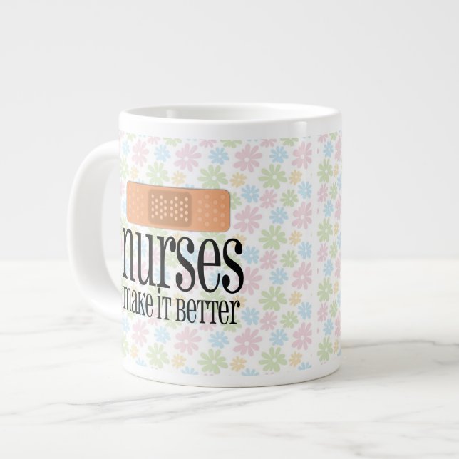 Grande Tasse Infirmières et infirmiers, Bandage (Devant gauche)