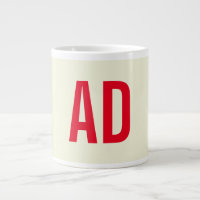 Initiales minimalistes modernes Monogramme rouge B