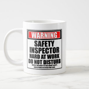 Grande Tasse Inspecteur de la sécurité des avertisseurs travail