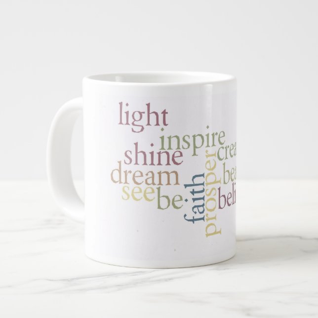 Grande Tasse Inspirez la foi (Devant gauche)