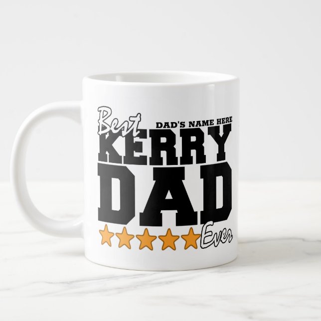 Grande Tasse Irlandais Papa Kerry Anniversaire / Fête des pères (Gauche)