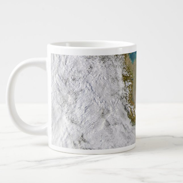 Grande Tasse Italie Et Mer Adriatique. (Gauche)