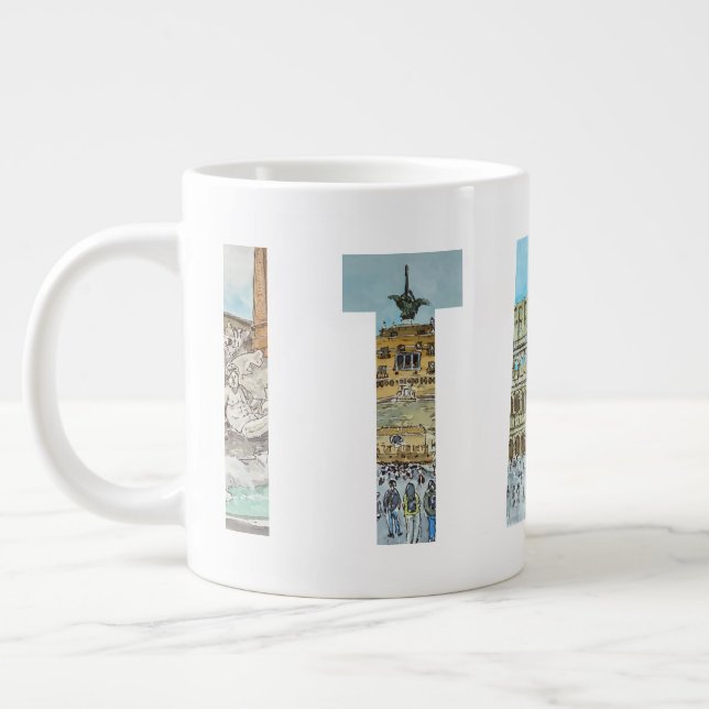 Grande Tasse Italie lieux de voyage (Gauche)
