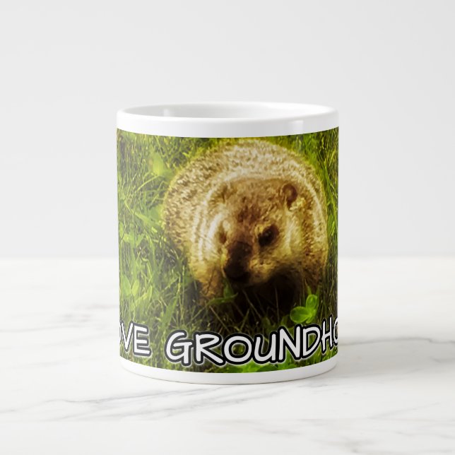 Grande Tasse J'adore les marmottes (Devant)
