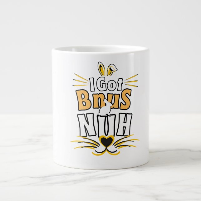 Grande Tasse J'ai des buns, lapin chéri (Devant)