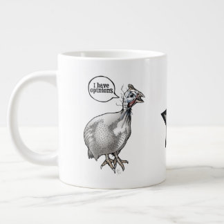 Grande Tasse J'ai des opinions (pintade)