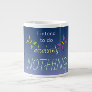 Grande Tasse J'ai l'intention de ne rien faire & Black Cat Red