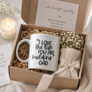 Grande Tasse “J'aime la vie que tu construis – Papa” personnali