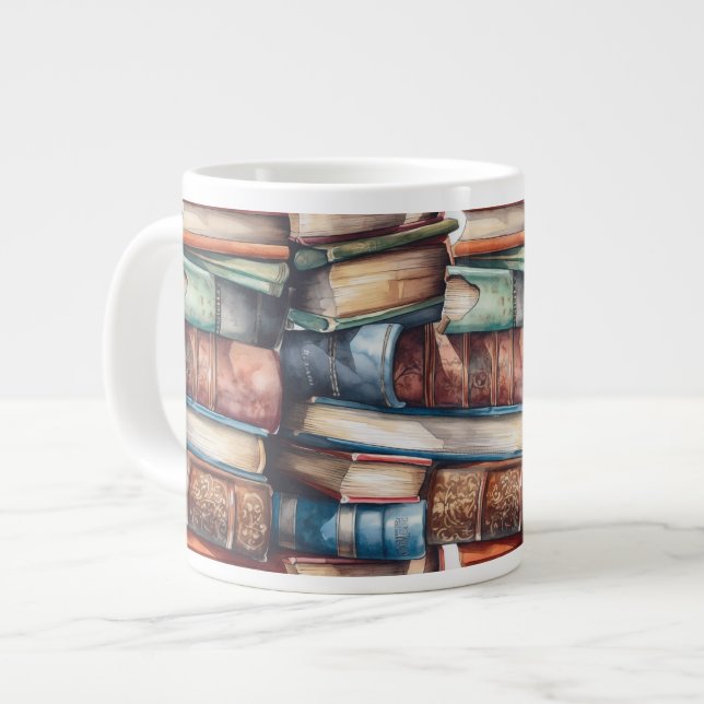 Grande Tasse J'Aime Les Grands Livres (Devant gauche)