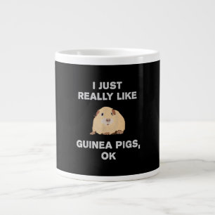 Grande Tasse J'Aime Vraiment Les Cochons De Guinée Ok Drôle Coc