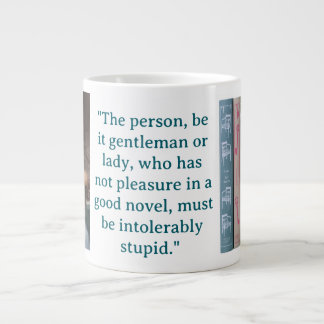 Grande Tasse Jane Austen Novel Quote (blue)