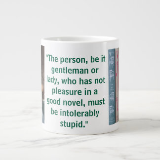 Grande Tasse Jane Austen Novel Quote (green)