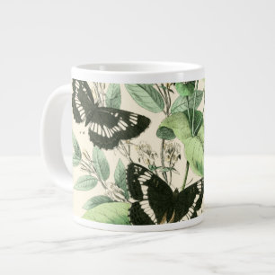Grande Tasse Jardin des papillons et des fleurs