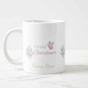 Grande Tasse Jardinier en chef floral, Fête des mères, Annivers