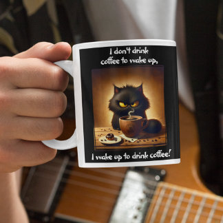Grande Tasse Je me réveille pour boire du café
