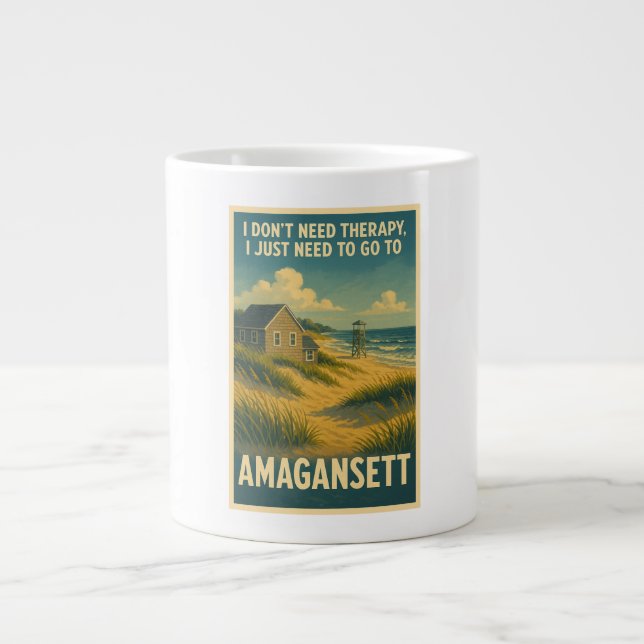 Grande Tasse Je n'ai pas besoin de thérapie, j'ai juste besoin  (Devant)