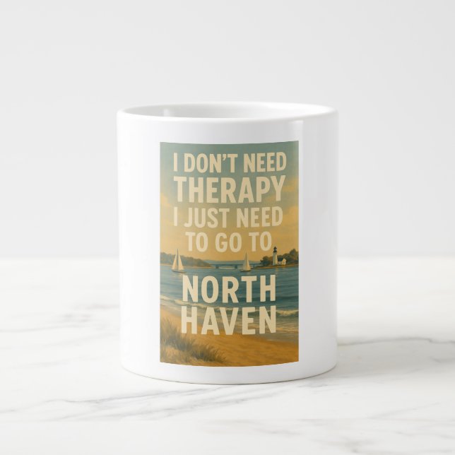 Grande Tasse Je n'ai pas besoin de thérapie, j'ai juste besoin  (Devant)