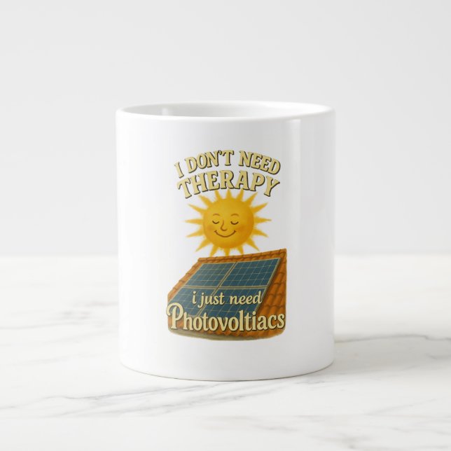 Grande Tasse Je n'ai pas besoin de thérapie, j'ai juste besoin  (Devant)