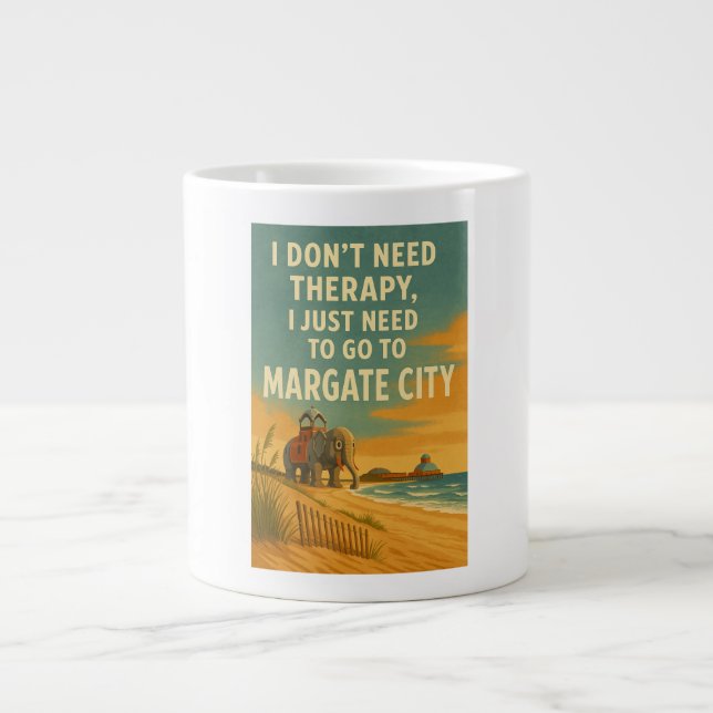 Grande Tasse Je n'ai pas besoin de thérapie, j'ai juste besoin  (Devant)