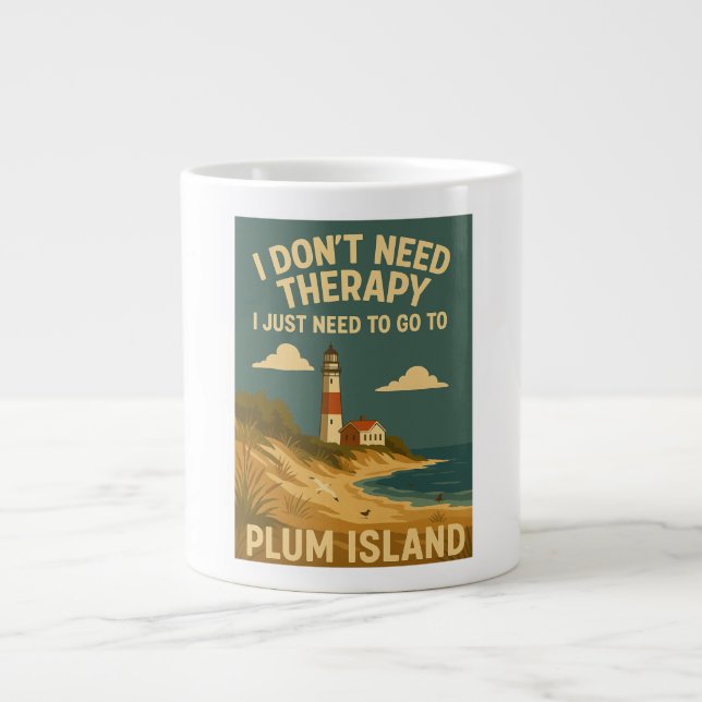 Grande Tasse Je n'ai pas besoin de thérapie, j'ai juste besoin  (Devant)