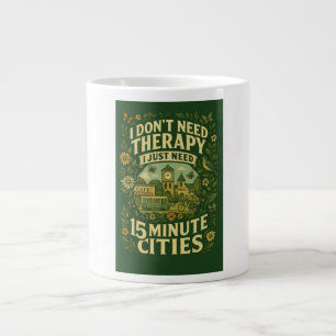 Grande Tasse Je n'ai pas besoin de thérapie, j'ai juste besoin