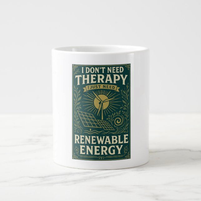 Grande Tasse Je n'ai pas besoin de thérapie, j'ai juste besoin  (Devant)