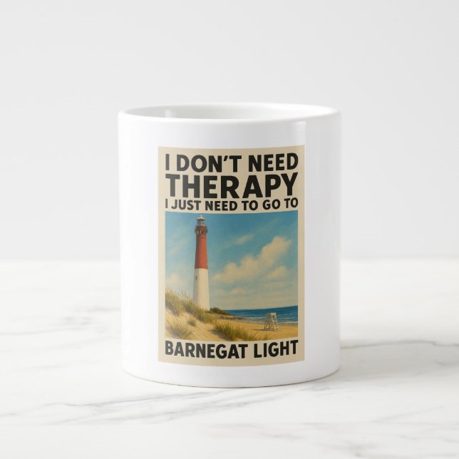 Grande Tasse Je n'ai pas besoin de thérapie, j'ai juste besoin  (Devant)