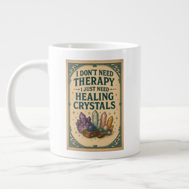 Grande Tasse Je n'ai pas besoin de thérapie, j'ai juste besoin  (Gauche)