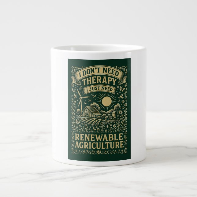 Grande Tasse Je n'ai pas besoin de thérapie, j'ai juste besoin  (Devant)