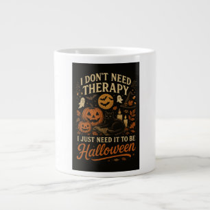 Grande Tasse Je n'ai pas besoin de thérapie, j'ai juste besoin
