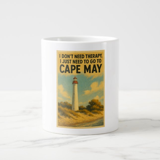 Grande Tasse Je n'ai pas besoin de thérapie, j'ai juste besoin  (Devant)