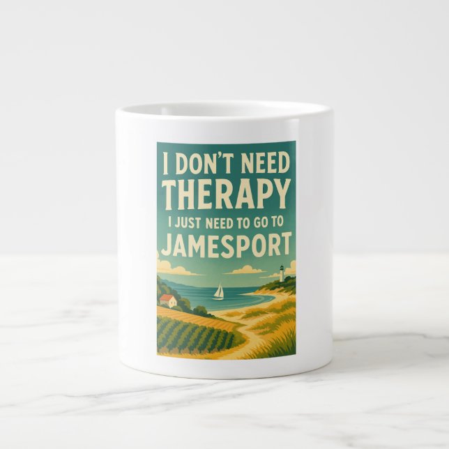 Grande Tasse Je n'ai pas besoin de thérapie, j'ai juste besoin  (Devant)