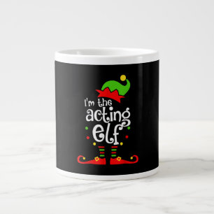 Grande Tasse Je suis Elf Xmas par intérim Famille Ami Noël