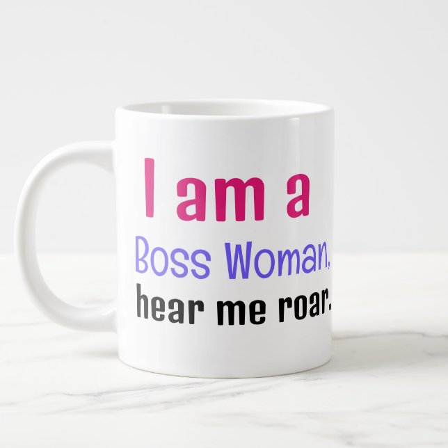 Grande Tasse "Je suis une patronne, écoute-moi hurler." (Gauche)