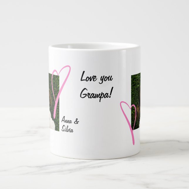 Grande Tasse Je t'aime Grampa ! (Devant)