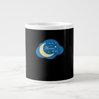 Grande Tasse Je t'aime jusqu'à la lune et retour Moderne esthét