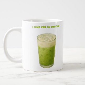 GRANDE TASSE JE T'AIME TELLEMENT MATCHA, MATCHA VERT THÉ AMOUR