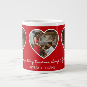 Grande Tasse Je t'aime toujours et pour toujours 3 photos de co