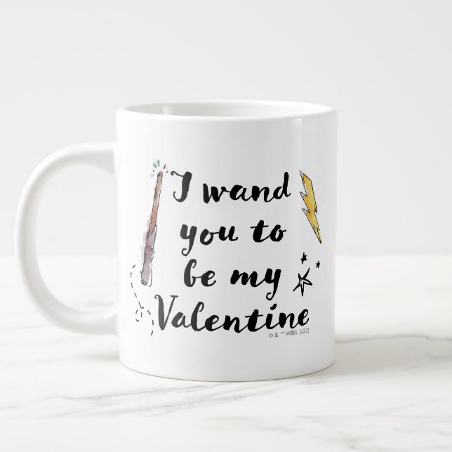 Grande Tasse Je Vous Demande D'Être Ma Valentine (Gauche)