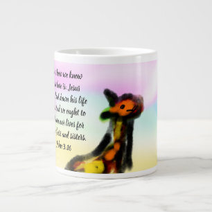 Grande Tasse jésus aime la sœur et le frère